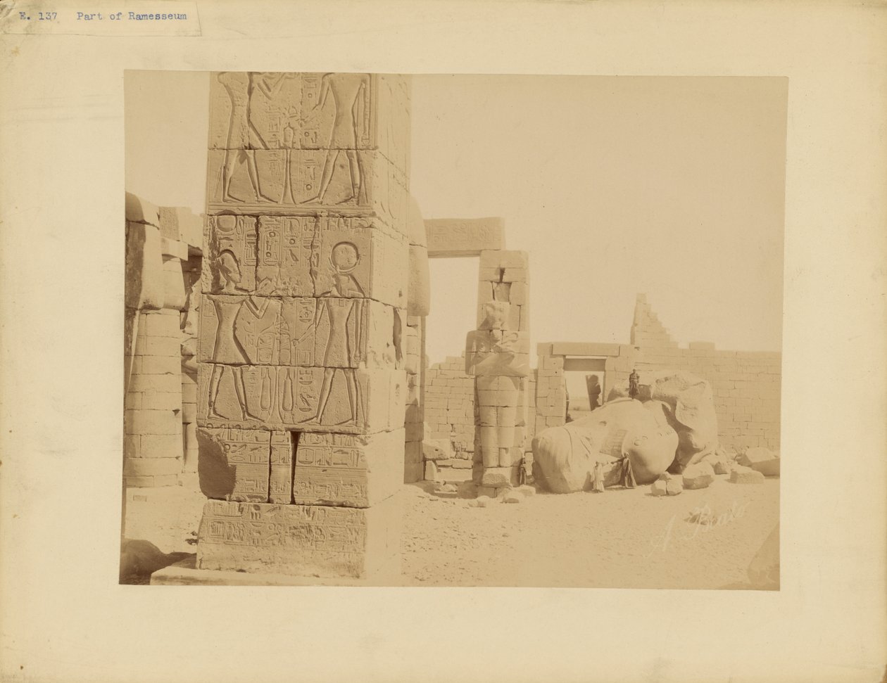 [Parte de Ramesseum] de Antonio Beato