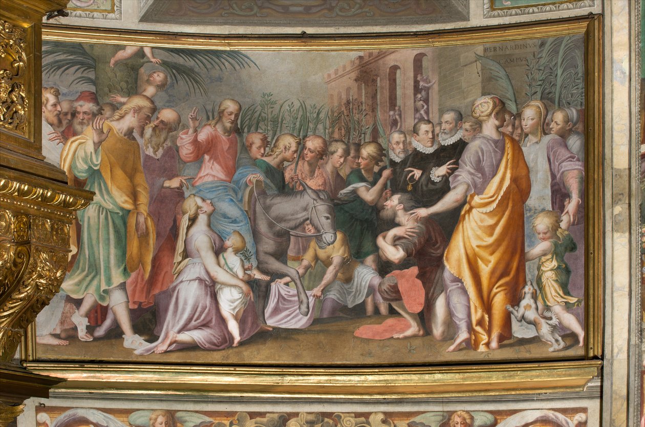 Entrada de Jesús en Jerusalén de Antonio Campi