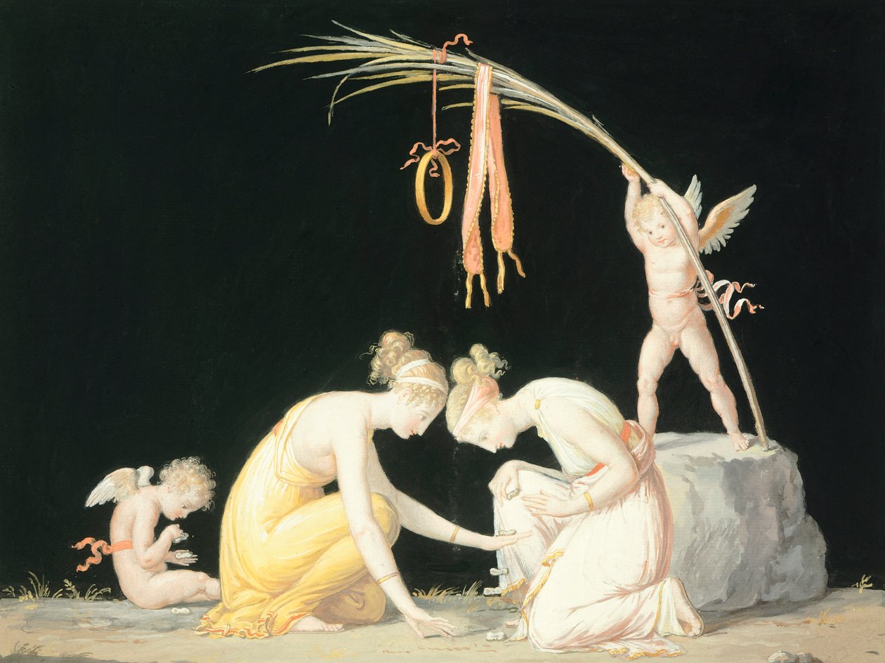 Jugadores de astrágalos, c.1799 de Antonio Canova