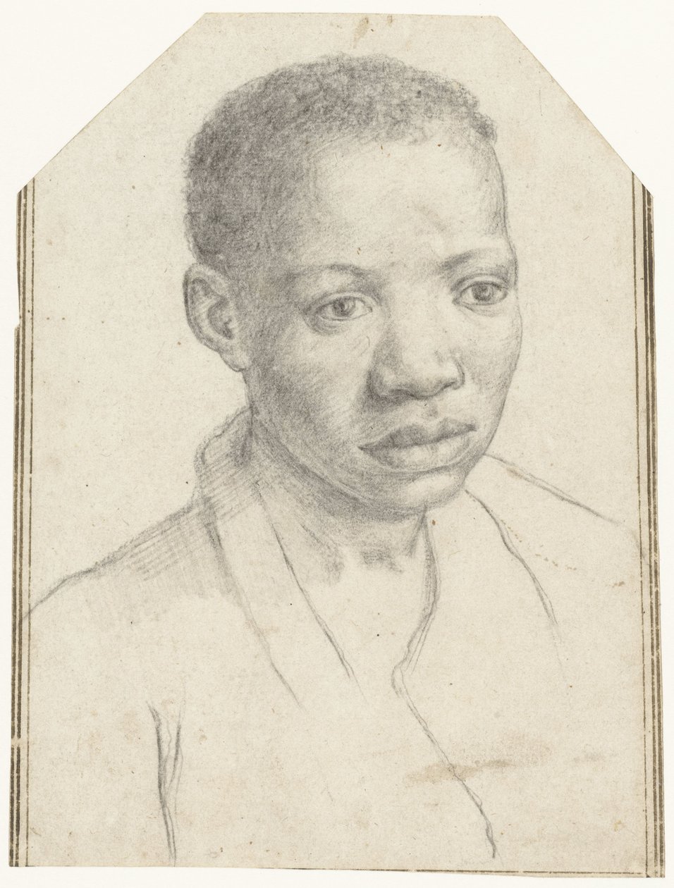 Retrato de un niño negro de Antonio Carracci