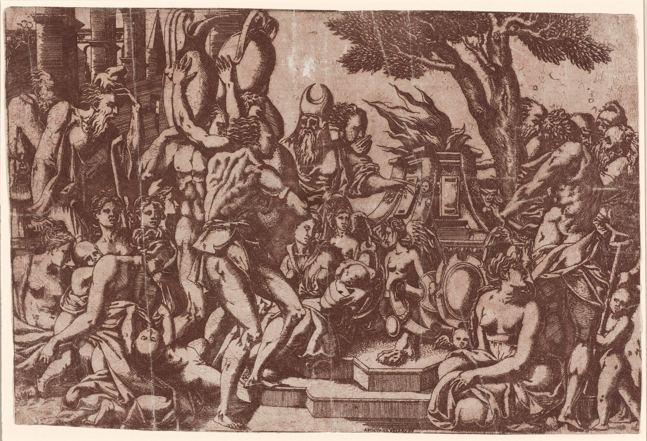 Sacrificio a Príapo de Antonio Fantuzzi after Rosso Fiorentino