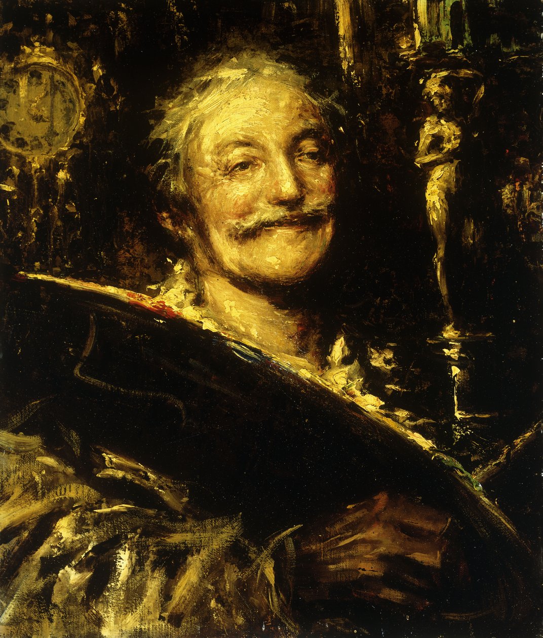 Un autorretrato de Antonio Mancini