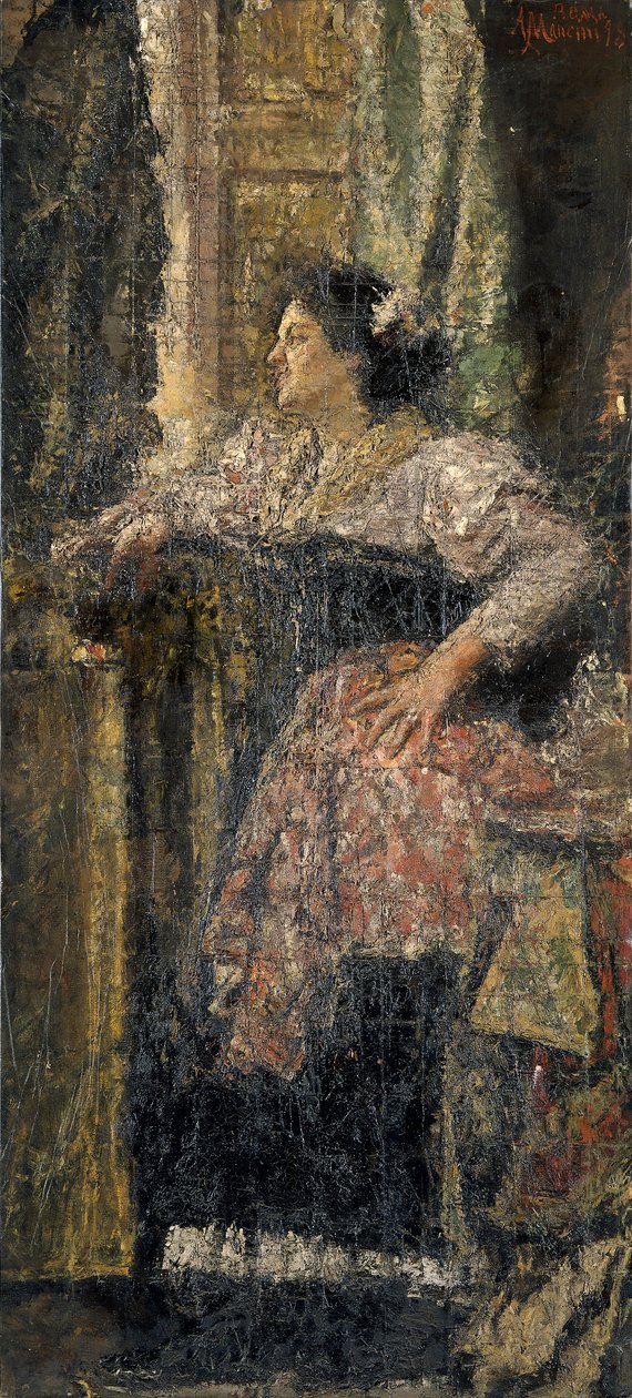 Retrato de una niña, 1898 de Antonio Mancini