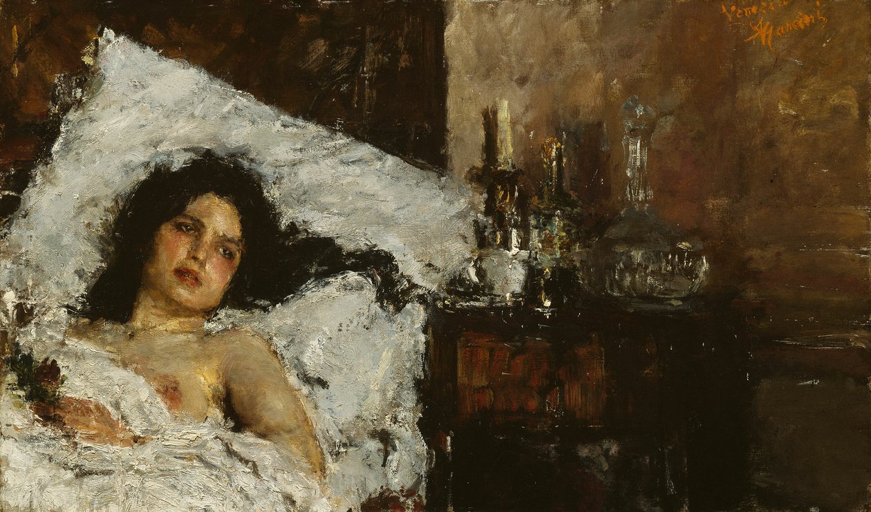 Descansando de Antonio Mancini
