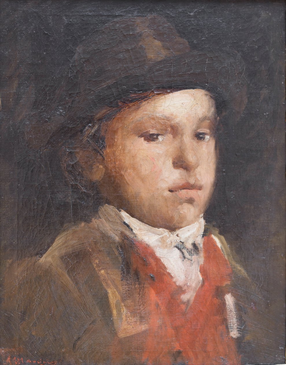 El pastorcillo, c.1867 (óleo sobre lienzo) de Antonio Mancini