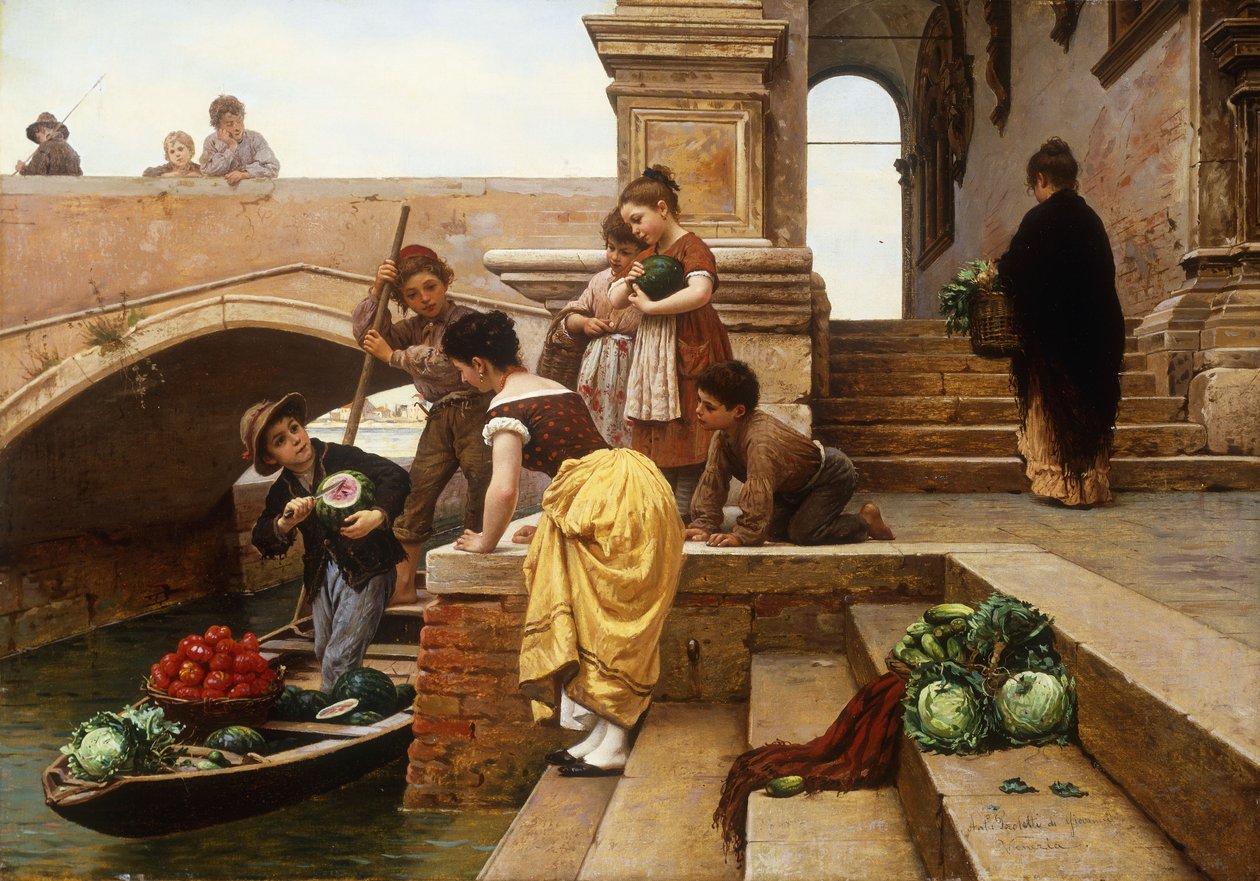 Jóvenes Vendedores Venecianos de Antonio Ermolao Paoletti
