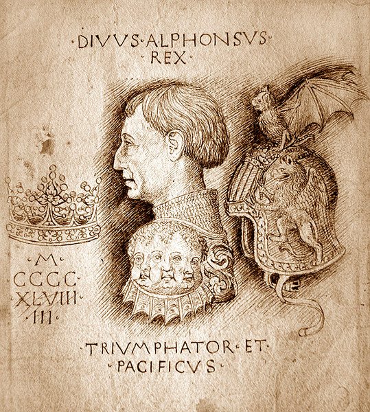 Estudio para una medalla de Antonio Pisanello