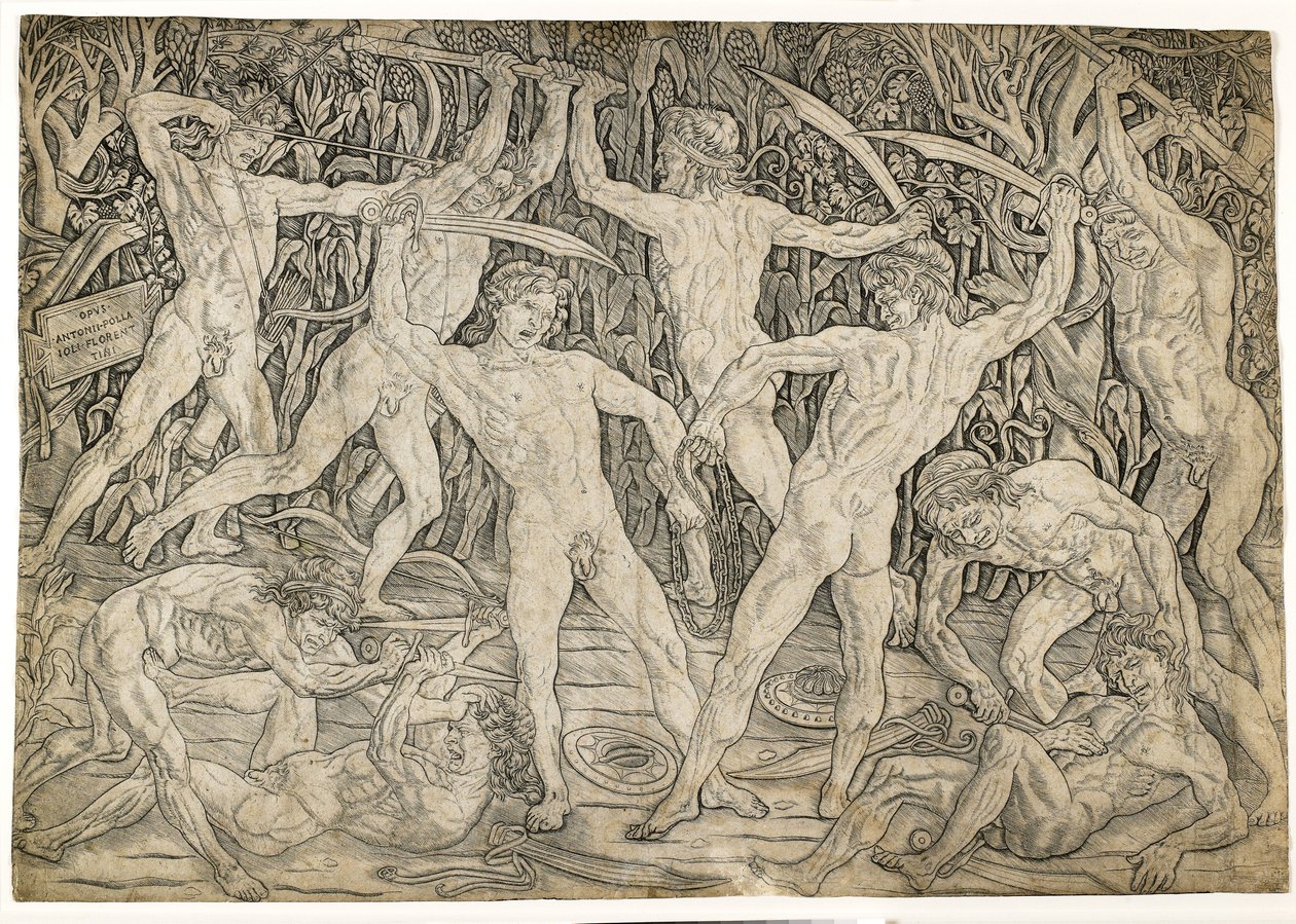 Batalla de los desnudos de Antonio Pollaiuolo