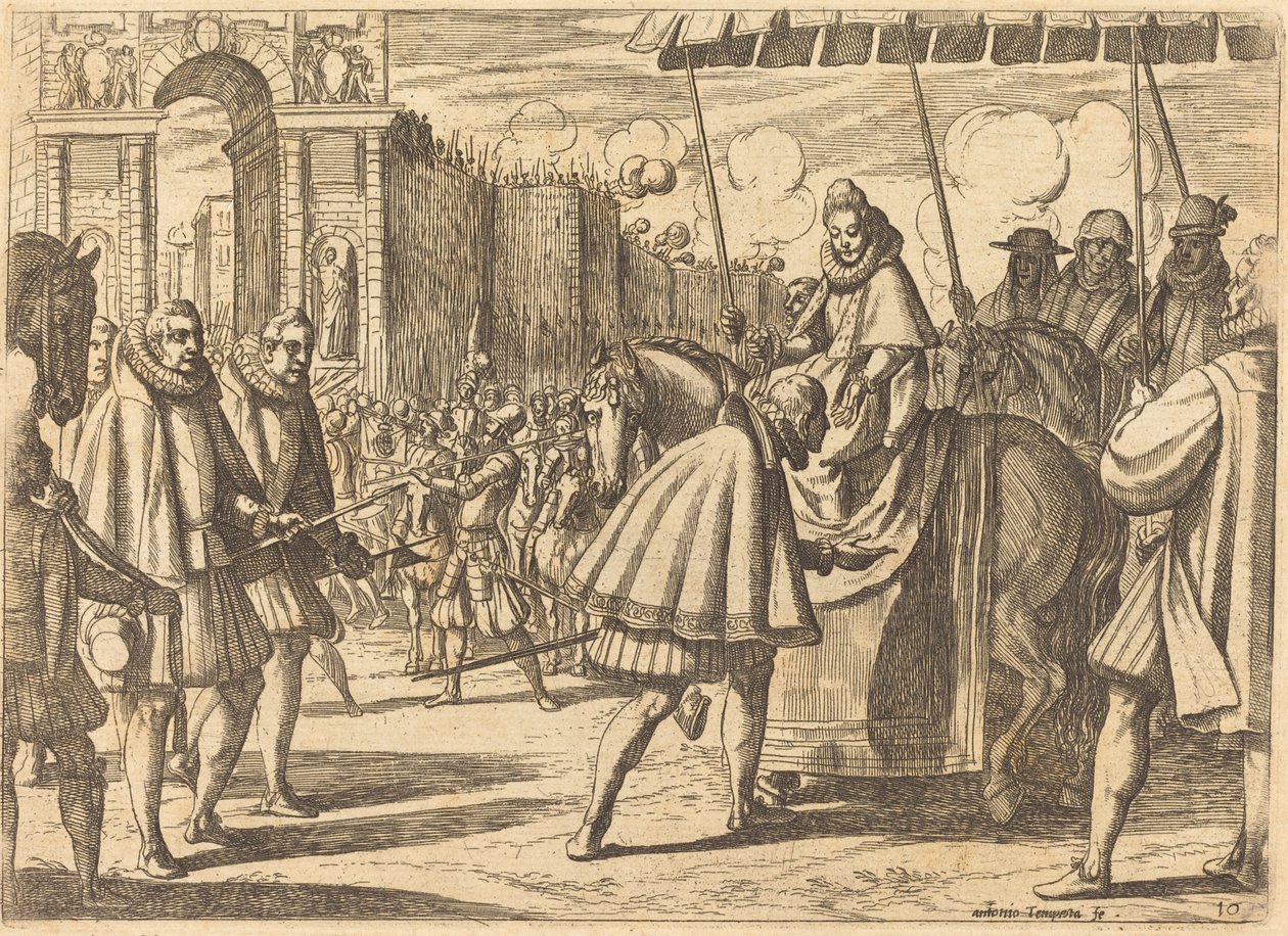 Entrada triunfal de Margarita de Austria de Antonio Tempesta