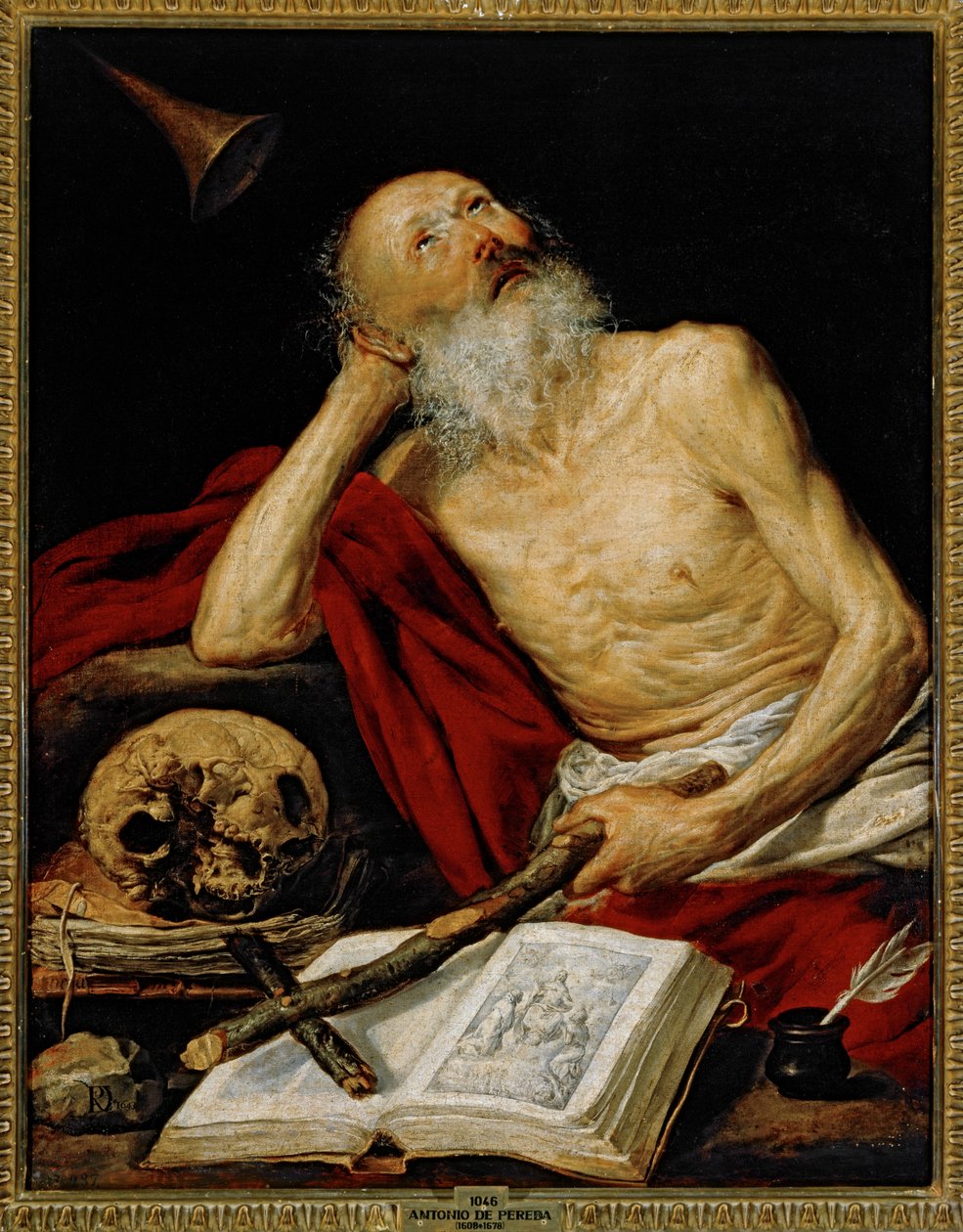 San Jerónimo ... (pintura sobre lienzo) de Antonio de Pereda