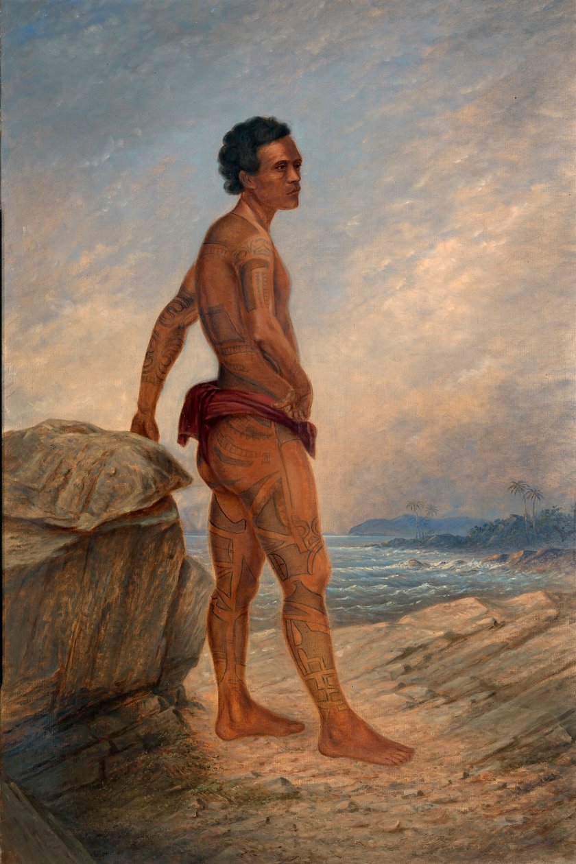Hombre melanesio de Antonion Zeno Shindler