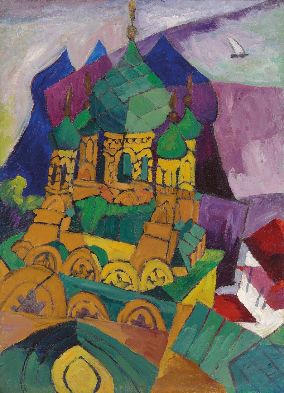 Iglesia en Alupka de Aristarkh Vasilievic Lentulov
