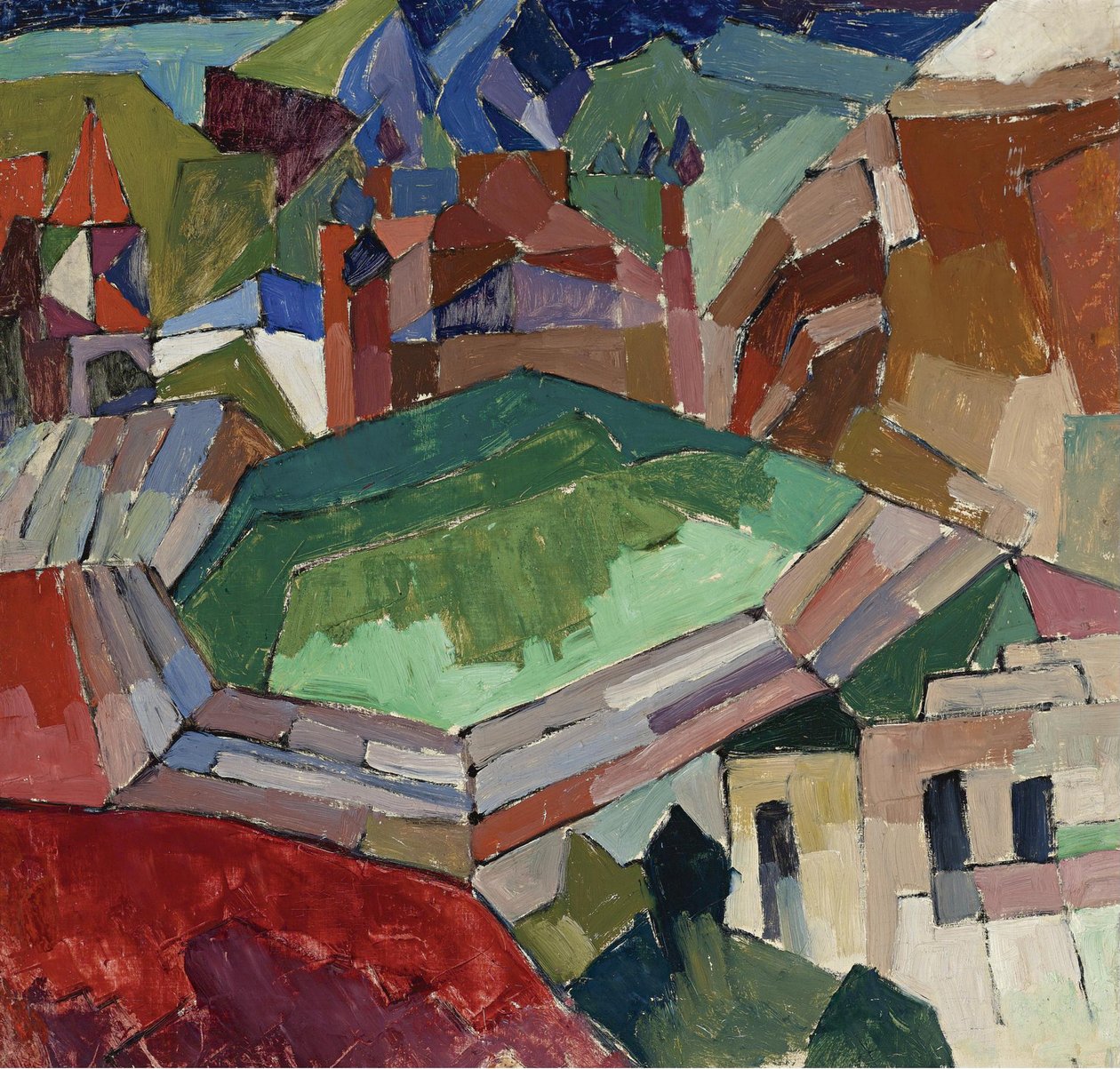 Ciudad en el sur de Rusia, 1914-1916 de Aristarkh Vasilievic Lentulov