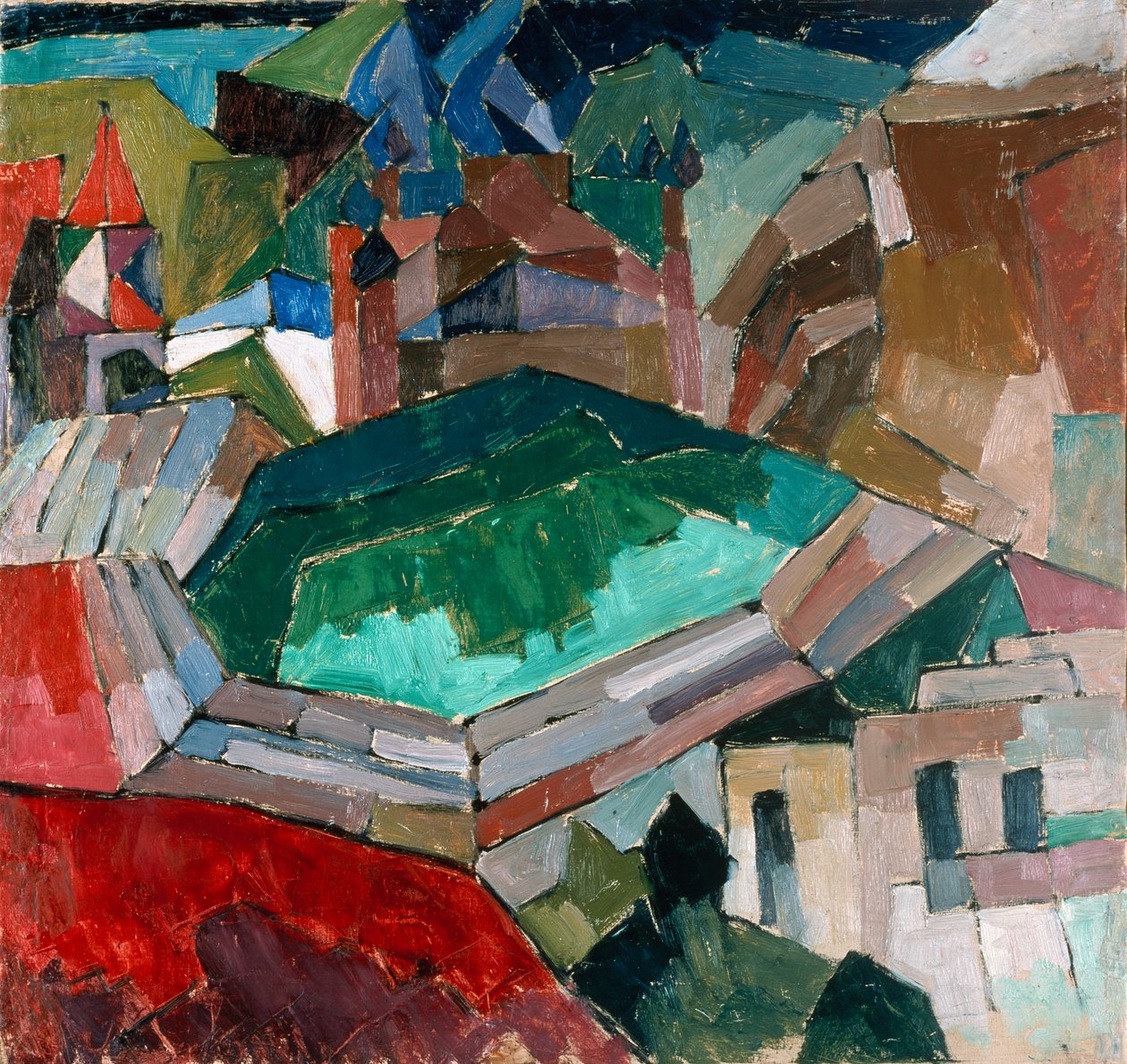 Ciudad en el Sur de Rusia, c.1914-16 de Aristarkh Vasilievic Lentulov