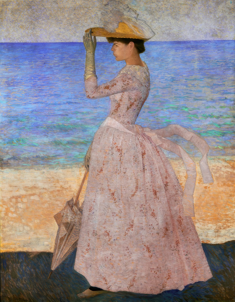 La mujer con la sombrilla de Aristide Maillol