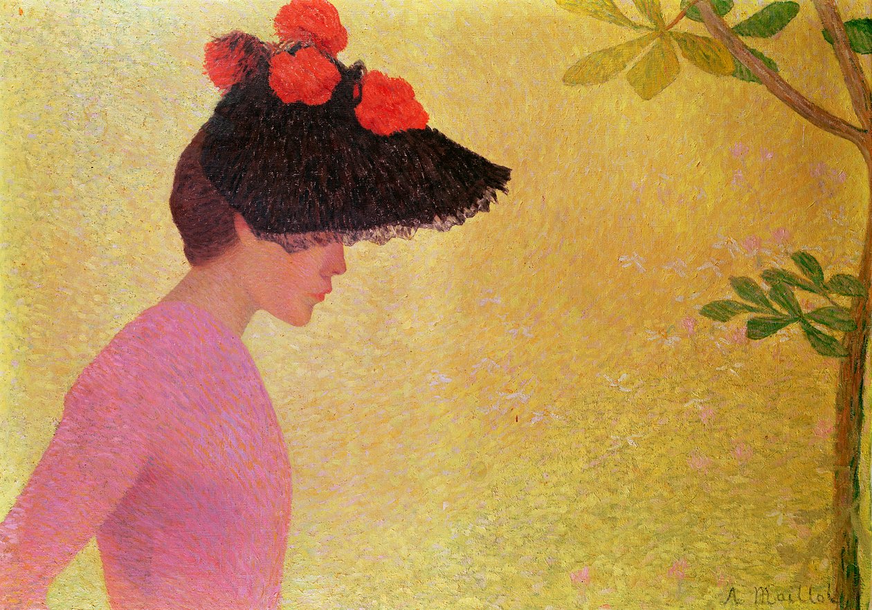 Perfil de una joven, c.1890 de Aristide Maillol