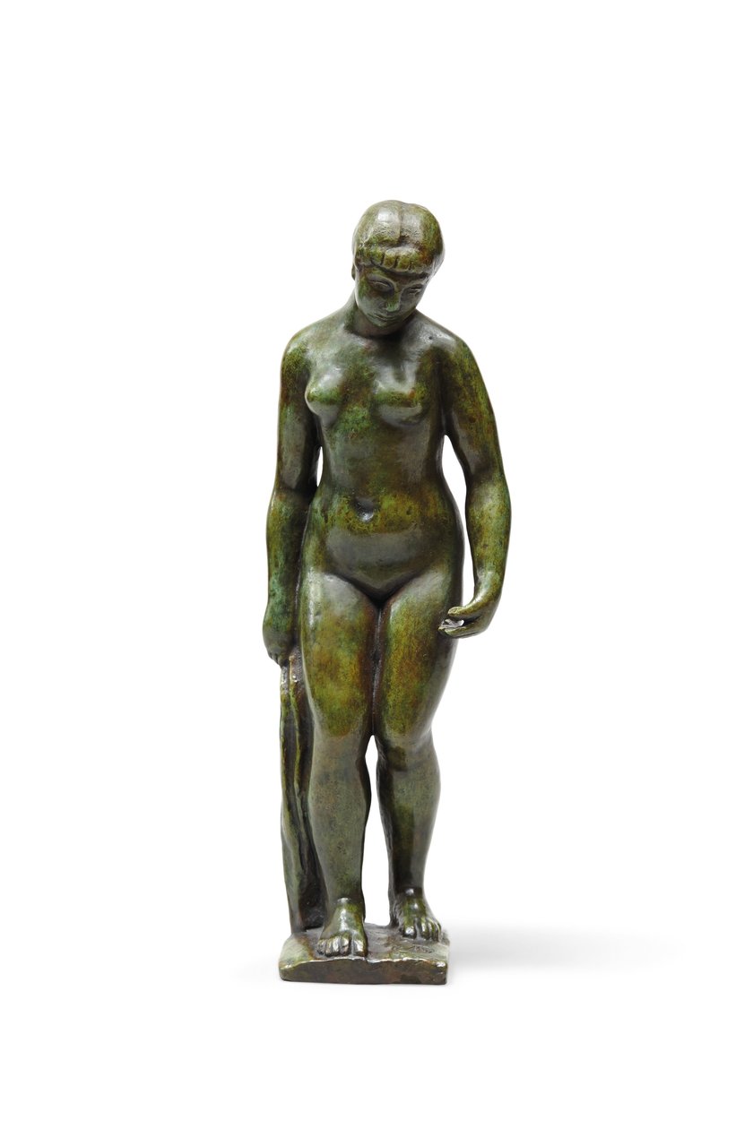 De pie a la cortina de Aristide Maillol