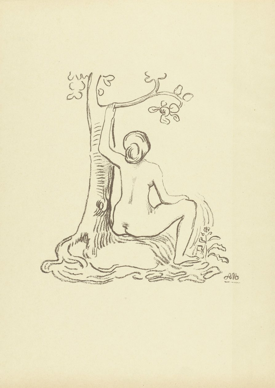 Mujer desnuda sentada junto a un árbol
Etude
L