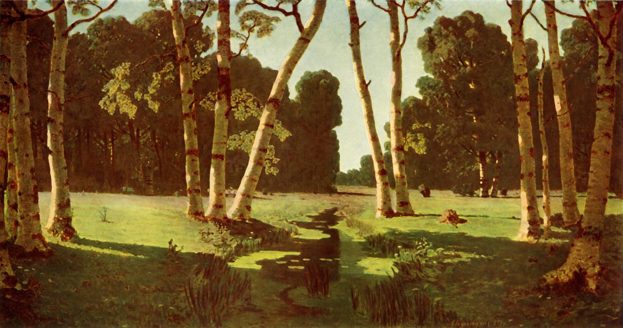 Un bosque de abedules de Arkhip Ivanovich Kuindzhi