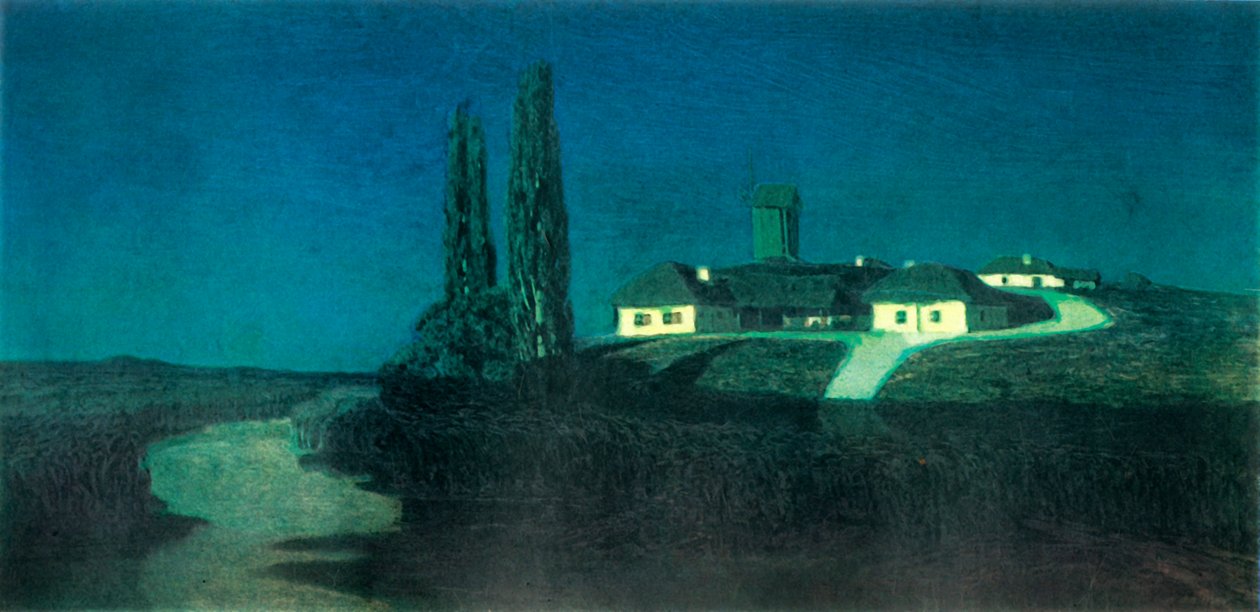 Noche en Ucrania de Arkhip Ivanovich Kuindzhi