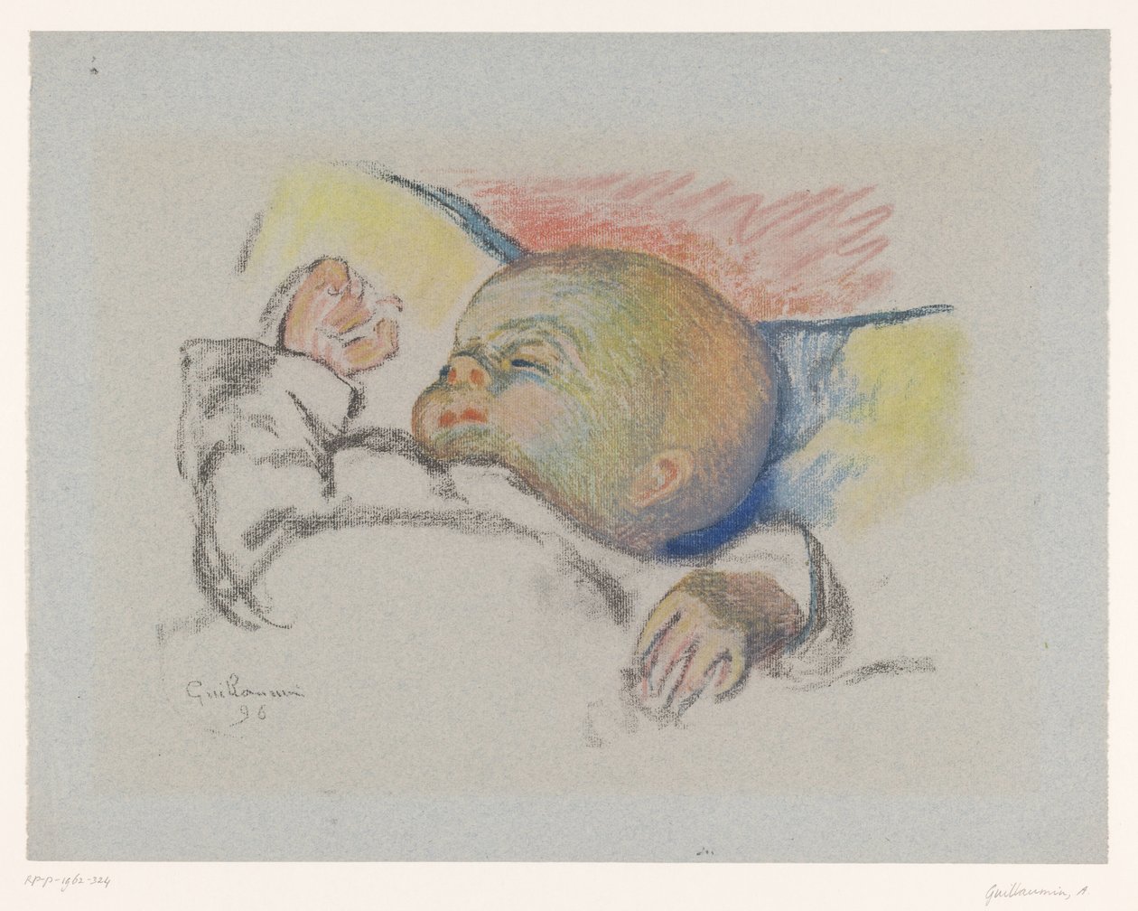Bebé dormido de Armand Guillaumin