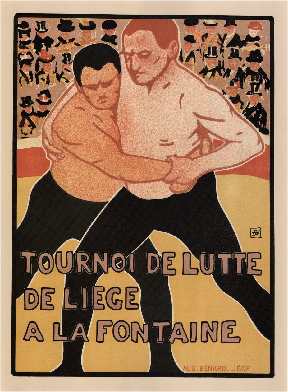 Torneo de lucha, Lieja, 1899 de Armand Rassenfosse