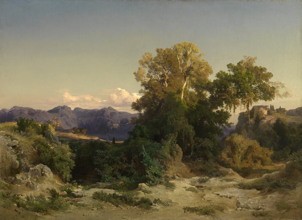 Paisaje en la Campiña Romana de Arnold Böcklin