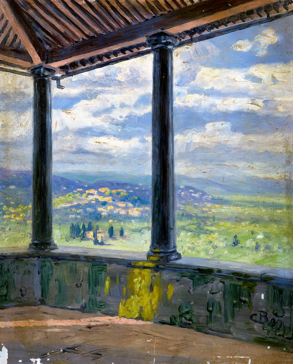 Paisaje toscano de Arnold Böcklin