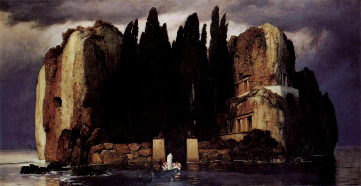 Alemán: Die Toteninsel Isla de los Muertos de Arnold Böcklin