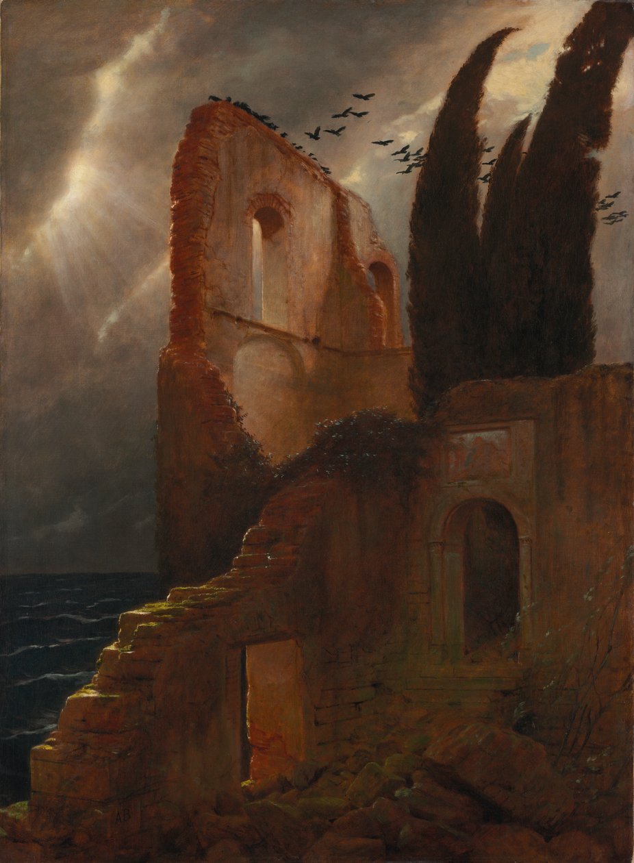 Ruin by the Sea de Arnold Böcklin
