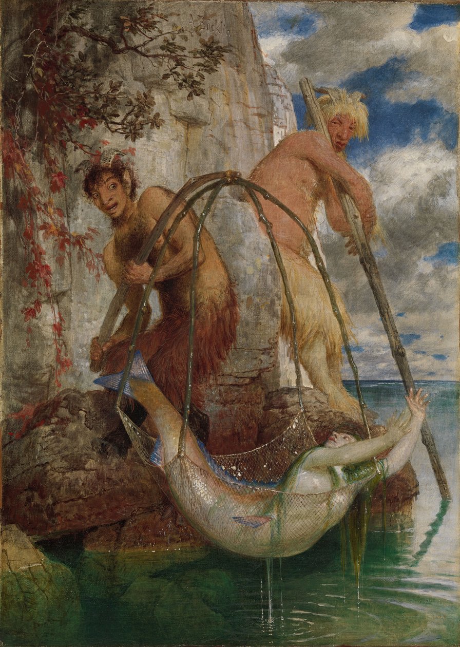 Dos Sartenes de Pesca, 1874 de Arnold Böcklin