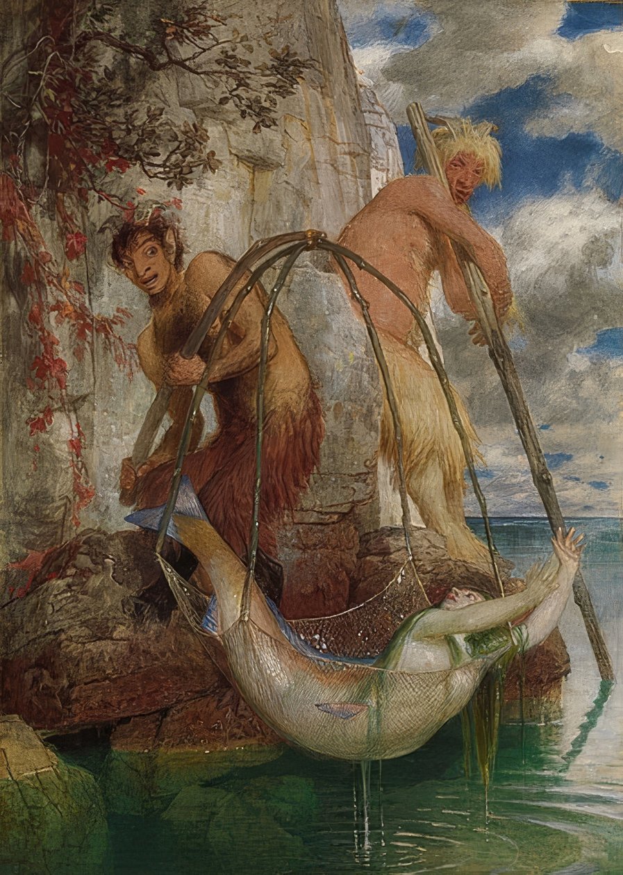 Dos panes pescando de Arnold Böcklin