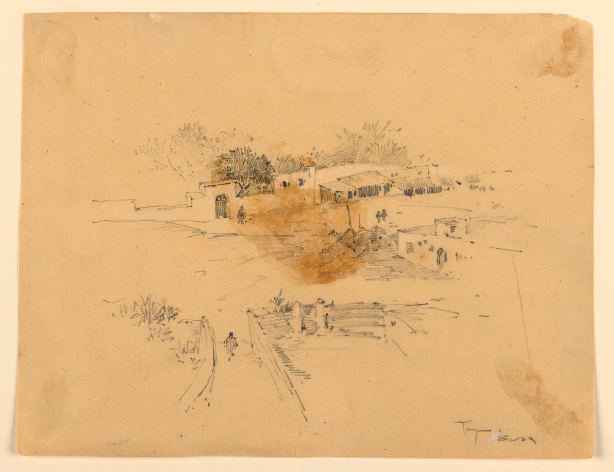 Plaza en Tánger de Arnold William Brunner