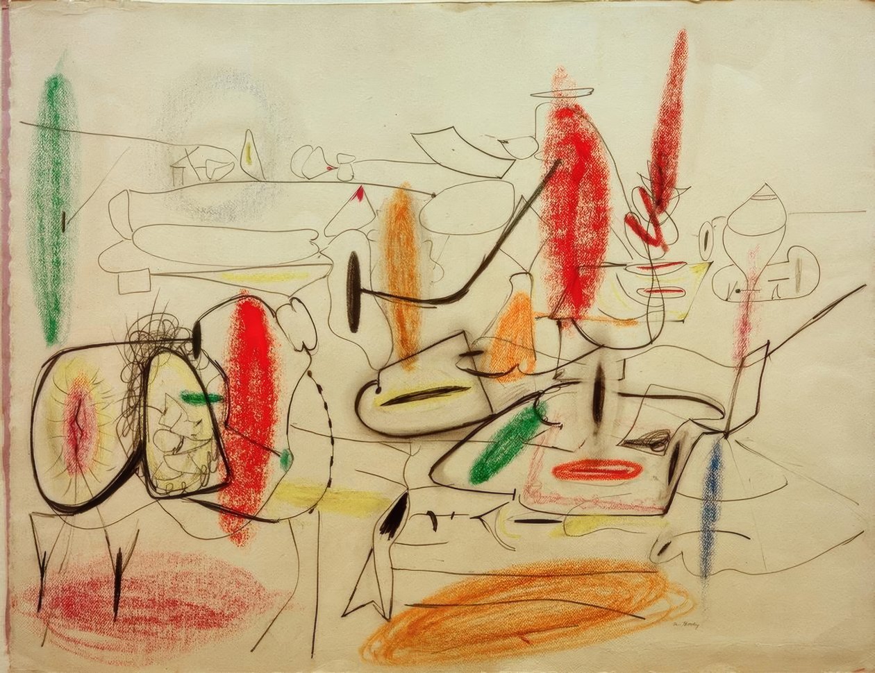 Sin título – Estudio para pintura de Arshile Gorky