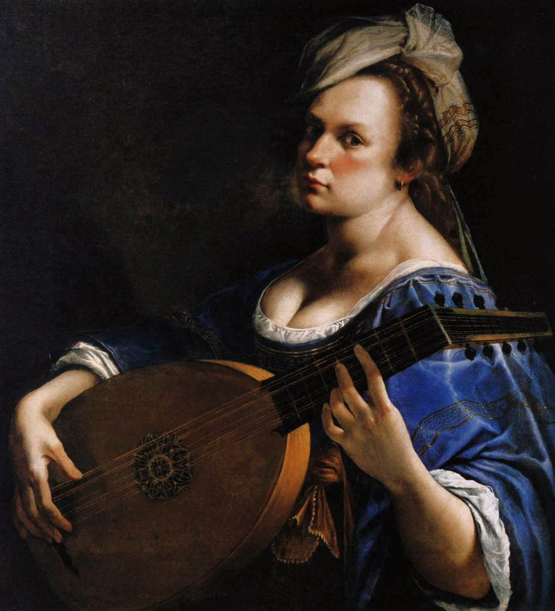 Autorretrato como Jugador de Laúd de Artemisia Gentileschi