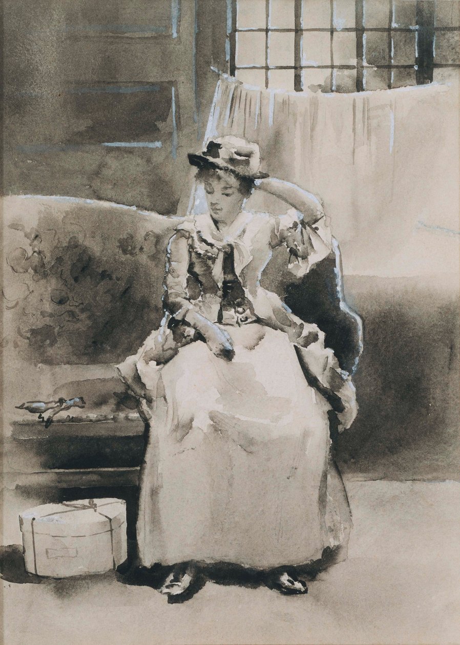 Sin Título (Mujer Sentada) de Arthur Bowen Davies