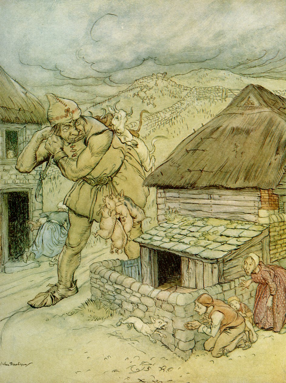 Jack el Matagigantes de Arthur Rackham
