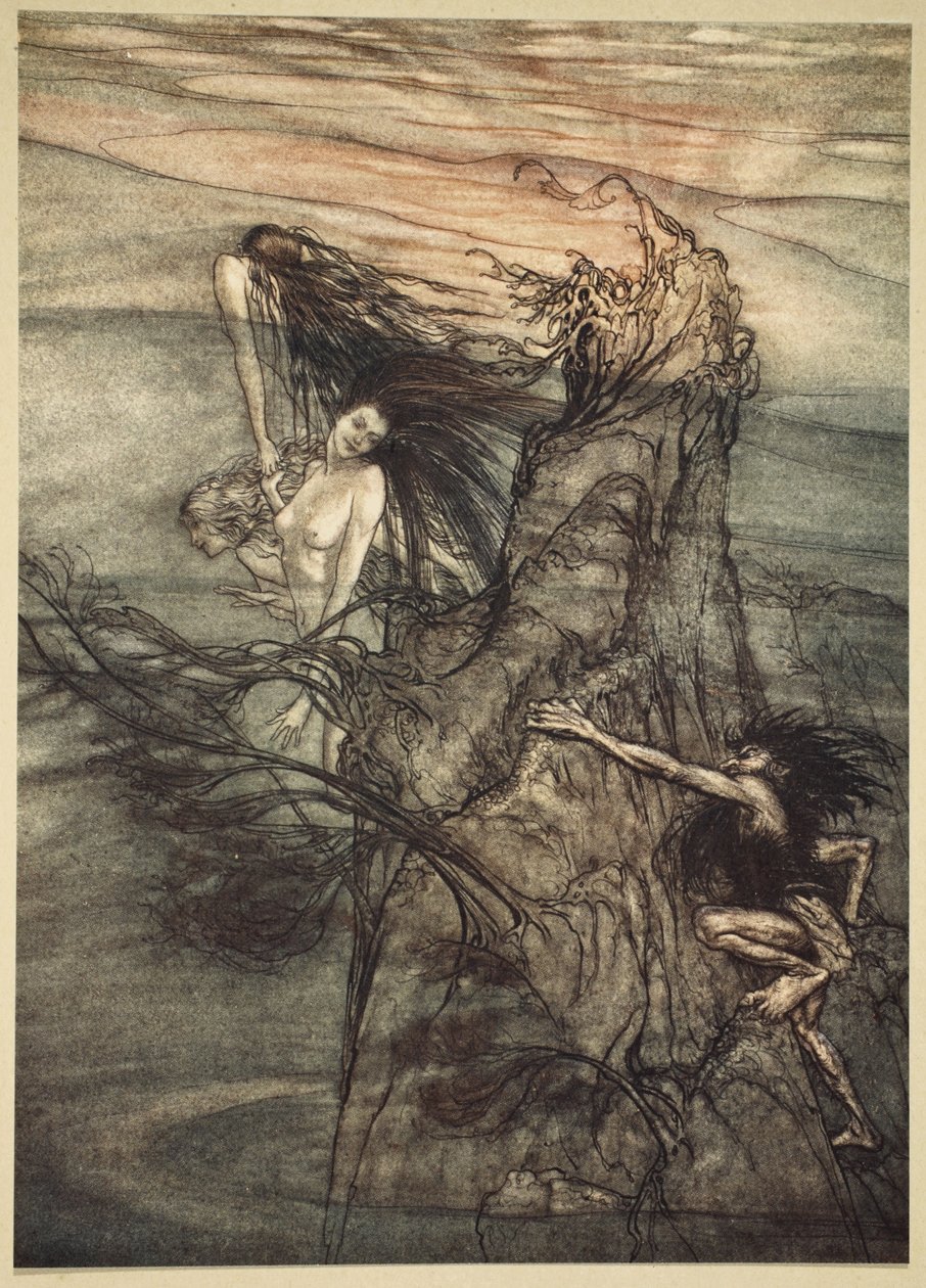 ¡Burlen! ¡Burlen! ¡El Nibelungo se dirige a su juguete!, ilustración de 