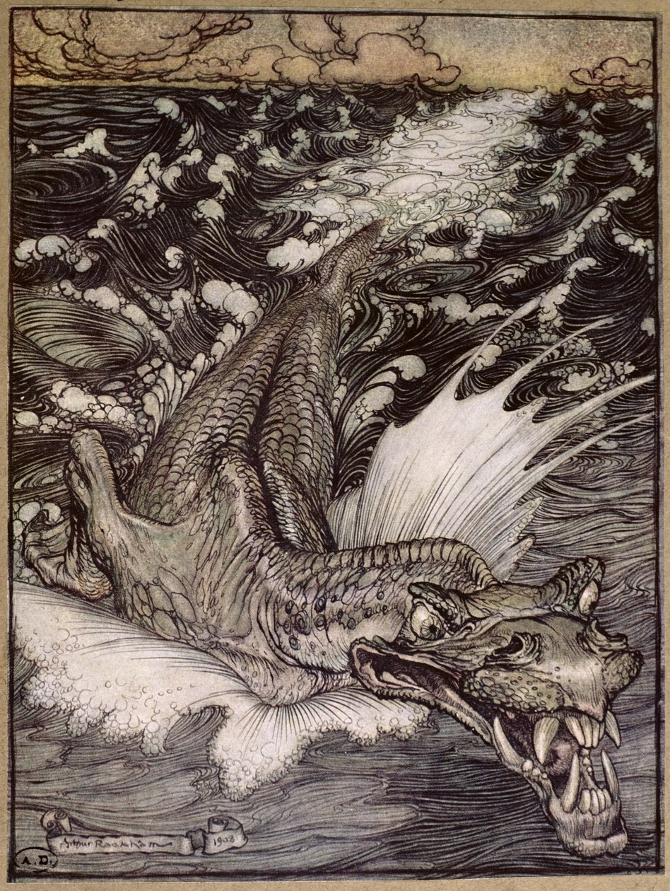 El Leviatán de Arthur Rackham