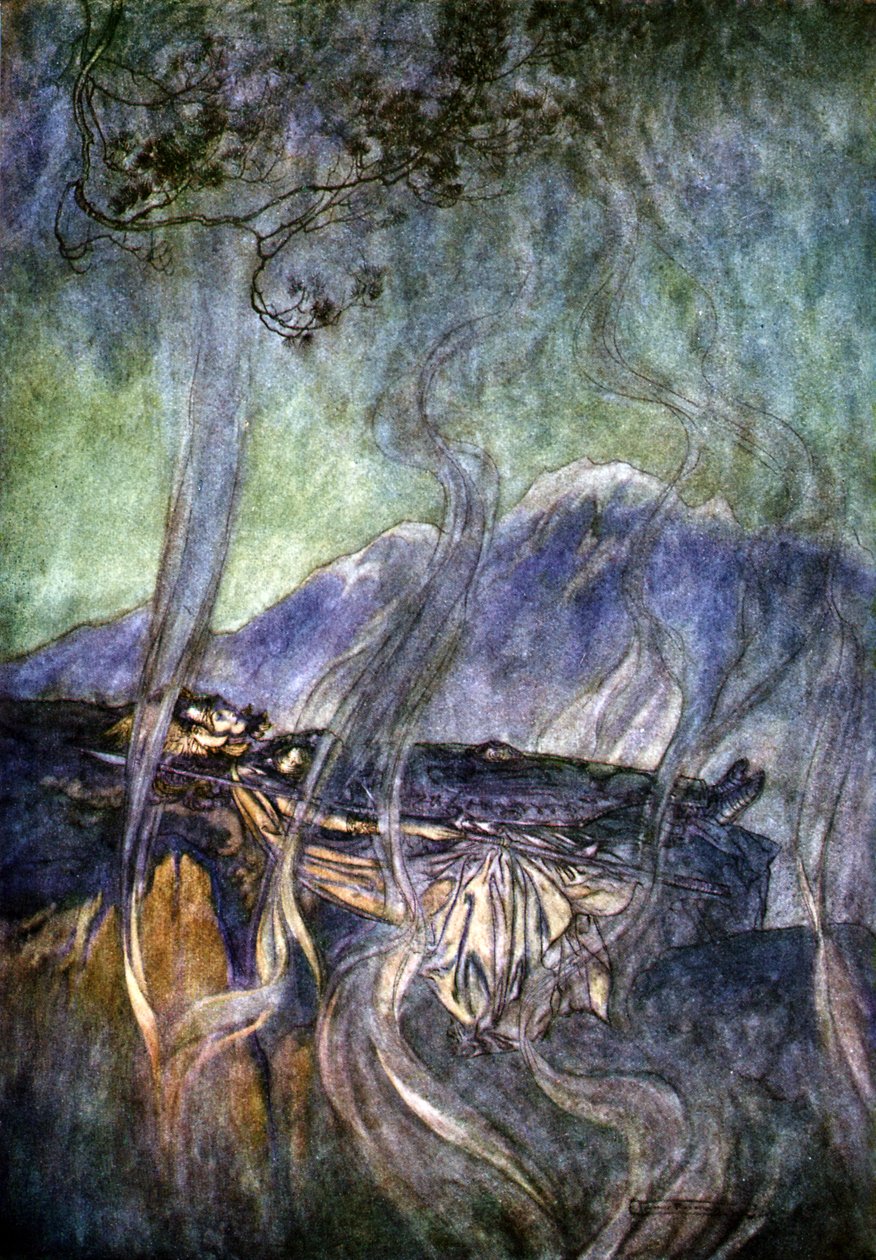 La Valquiria de Arthur Rackham