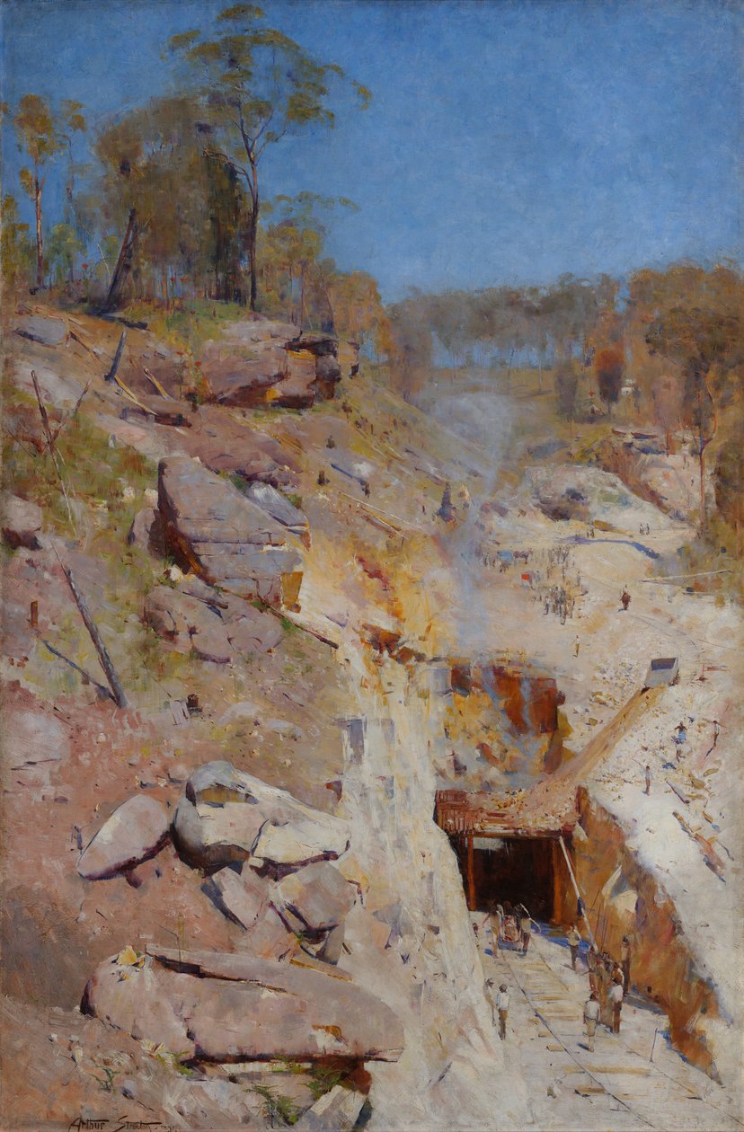 El fuego está encendido de Arthur Streeton