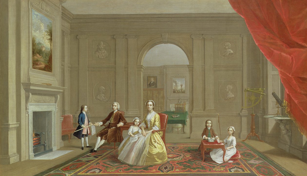 La familia John Bacon, c.1742-43 de Arthur Devis