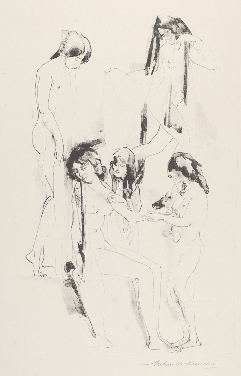 Agitación de Melodías Sombrías de Arthur B. Davies