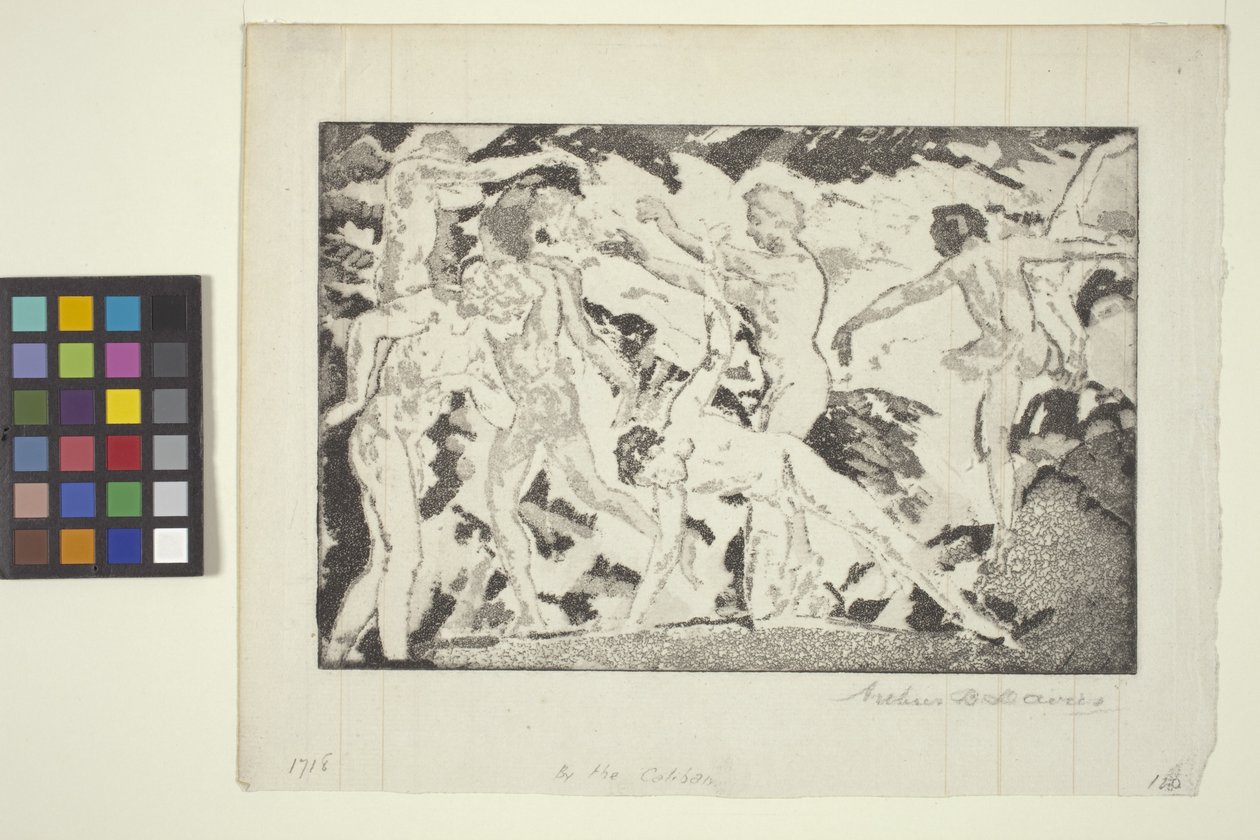Por El Calibán (aguatinta) de Arthur Bowen Davies