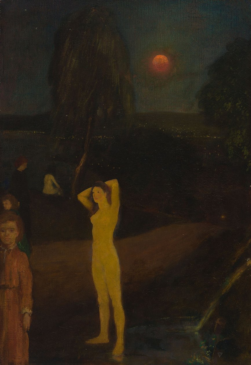 Luna llena de Arthur Bowen Davies