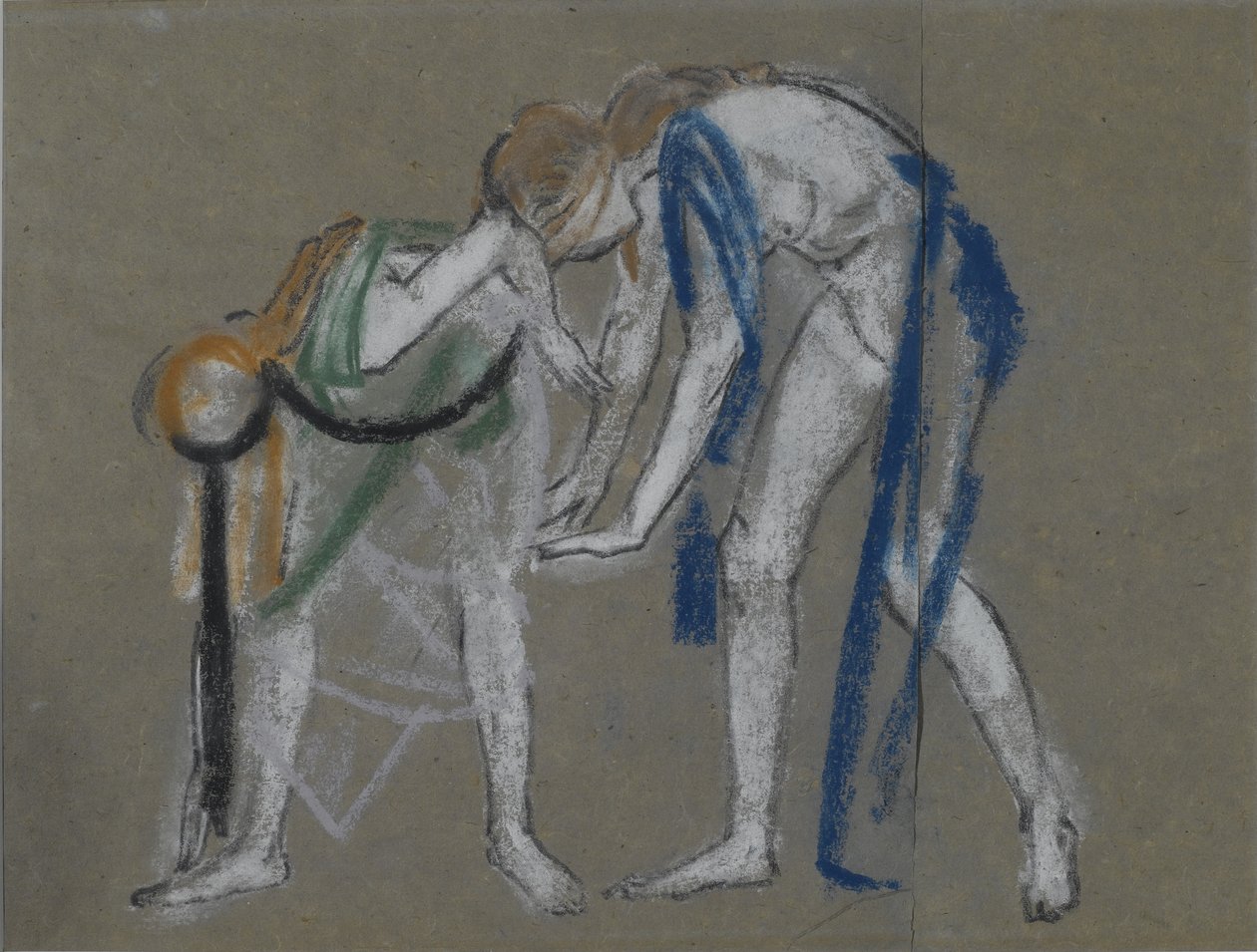Estudio de Dos Bailarinas, c.1915-20 de Arthur Bowen Davies