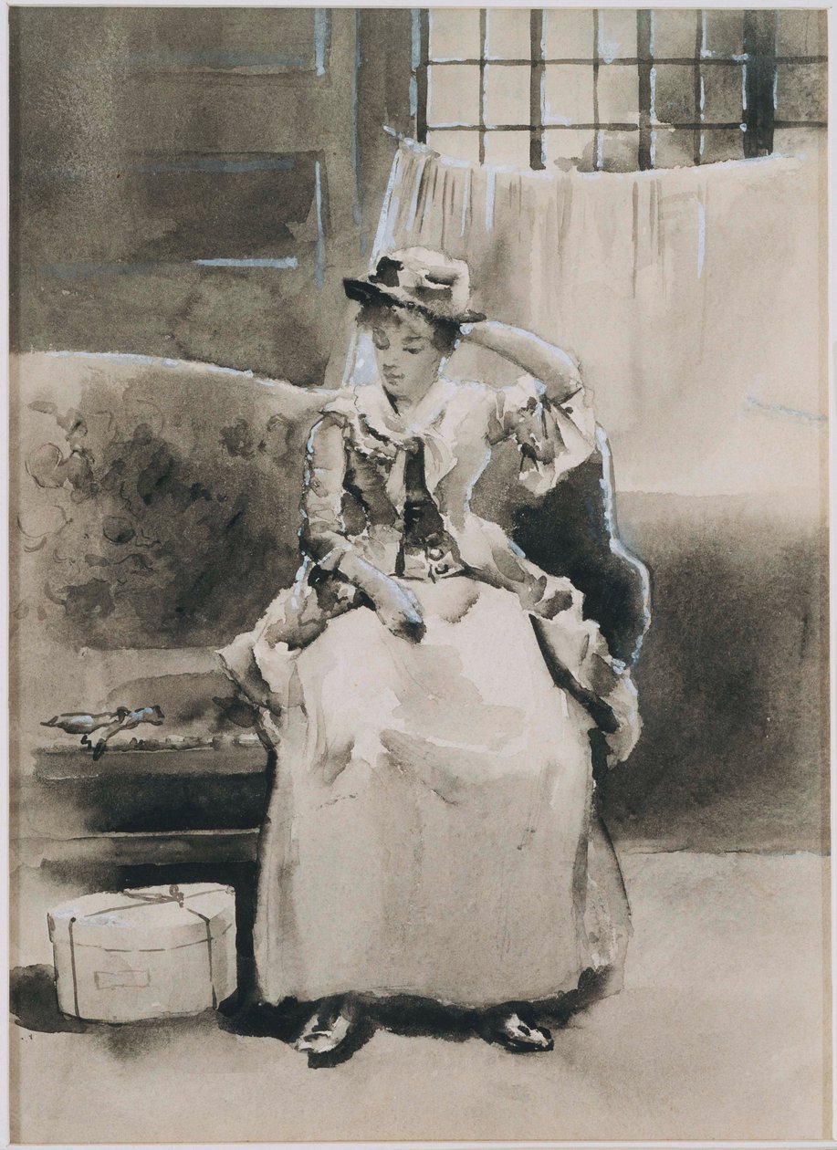 Sin título (Mujer sentada) de Arthur Bowen Davies