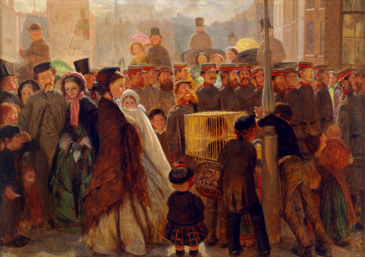 Voluntarios marchando de Arthur Boyd Houghton