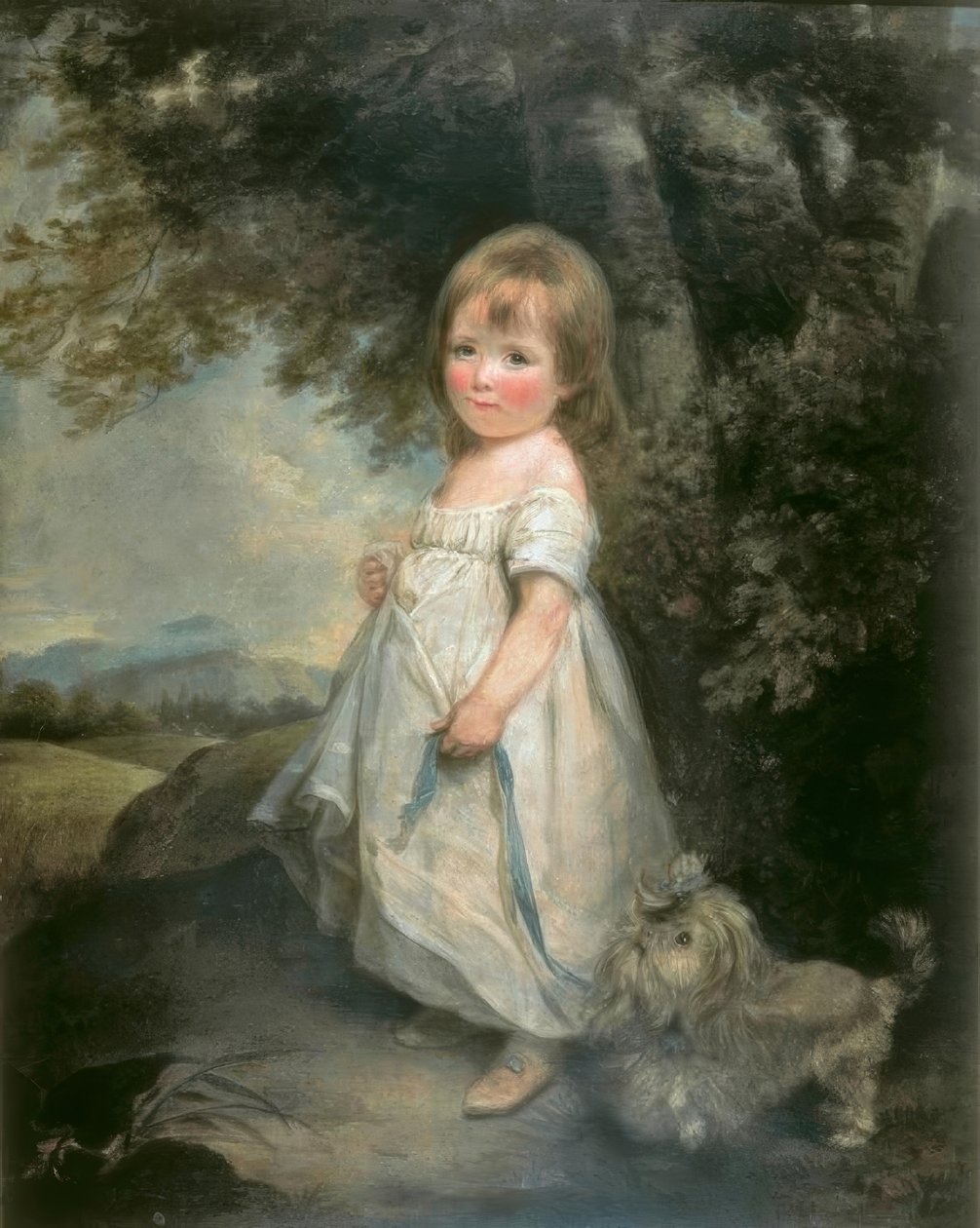 Miss Anderson con su perro de Arthur Devis