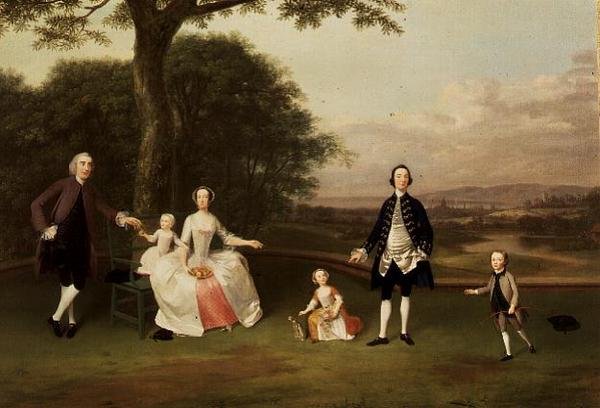 La familia Till, c.1750-51 de Arthur Devis